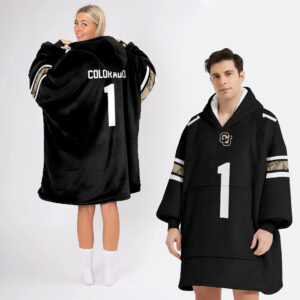 Colorado Buffaloes - Football Unisex Blanket Hoodie Custom Name And Number